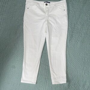 Democracy White Ankle Jeans Size 14
